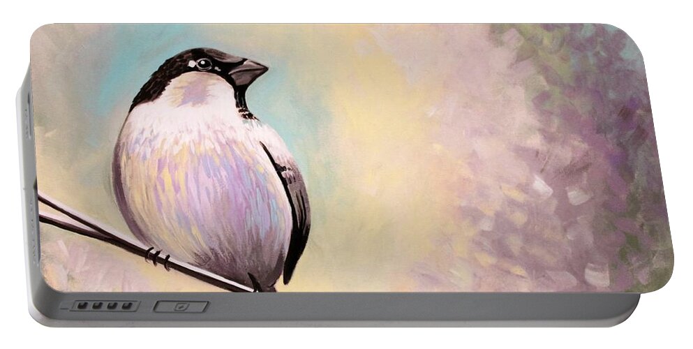 Bird Art Portable Battery Charger featuring the painting Look Toward the Light by Elizabeth Robinette Tyndall