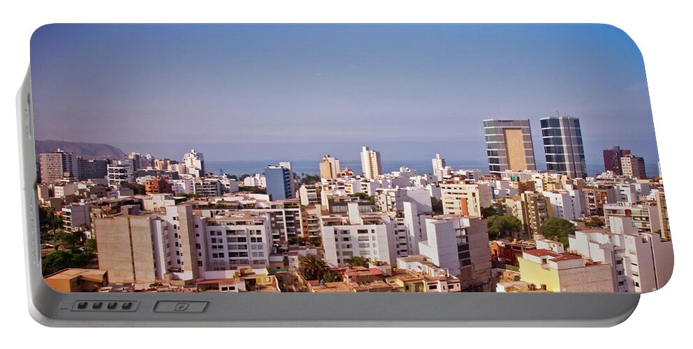 Looking Towards The Sea Portable Battery Charger featuring the photograph Looking towards the Sea - Miraflores by Mary Machare