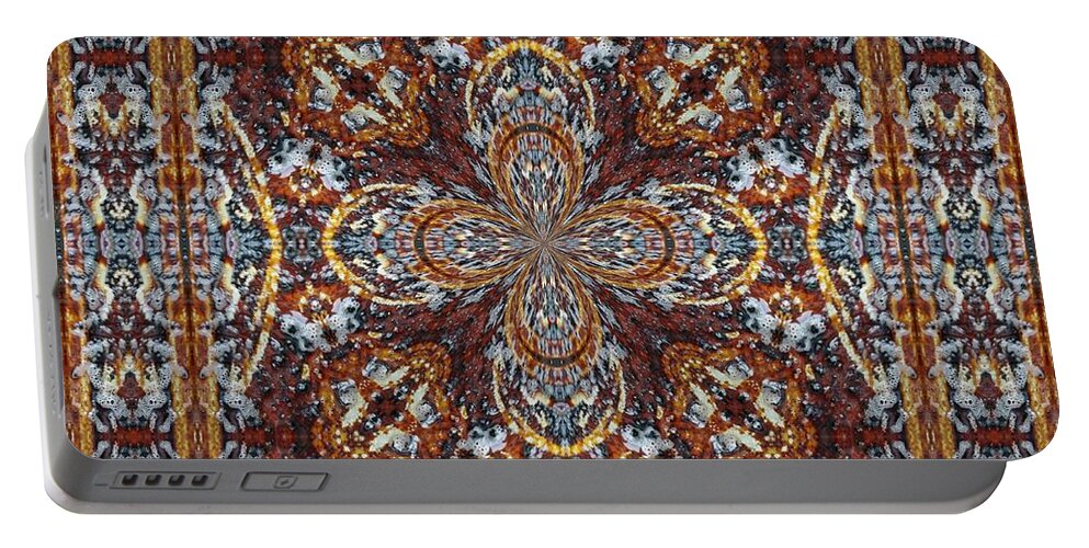 Lori Kingston Portable Battery Charger featuring the photograph Looks Like a Persian Rug by Lori Kingston