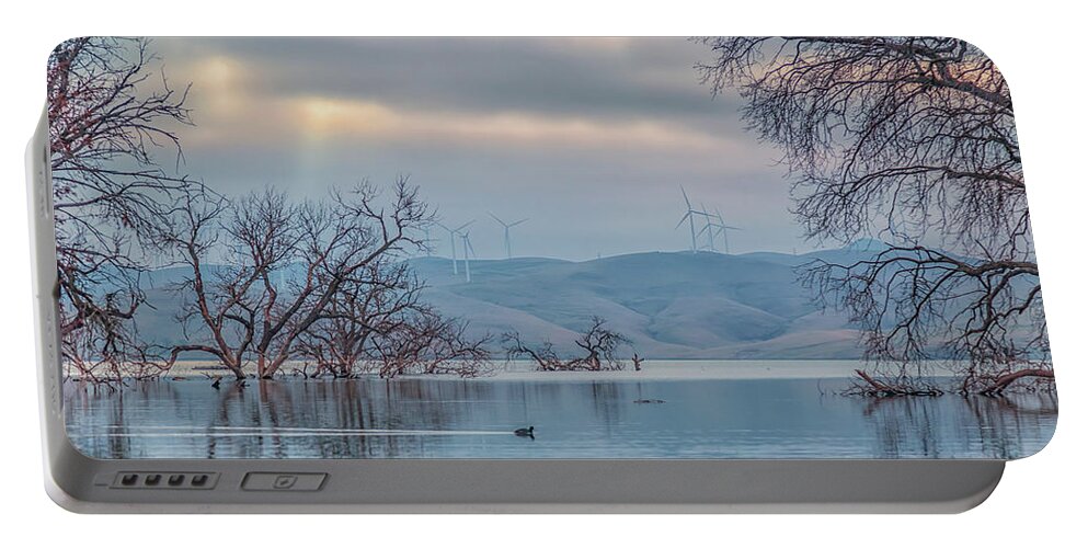 Landscape Portable Battery Charger featuring the photograph Los Vaqueros Morning by Marc Crumpler