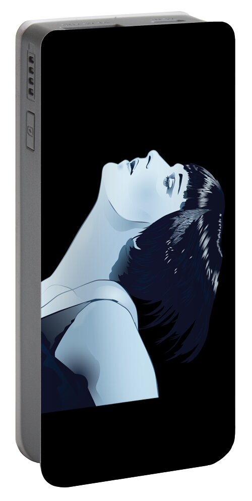 Louise Brooks Official Portable Battery Charger featuring the digital art Louise Brooks in Berlin by Louise Brooks