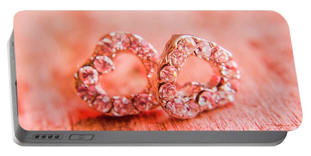 Gem Portable Battery Charger featuring the photograph Love of crystals by Jorgo Photography