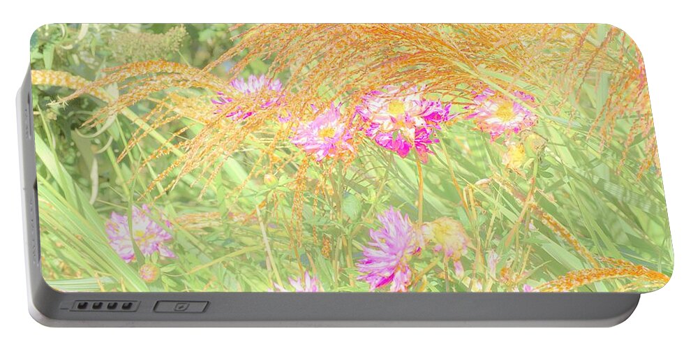 Flowers Portable Battery Charger featuring the photograph Love that Color by Merle Grenz