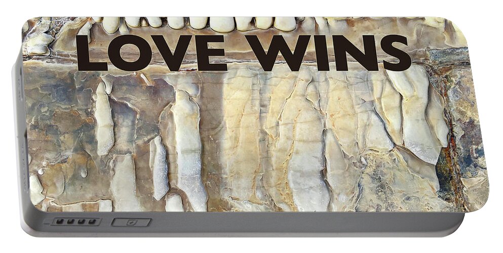 Love Portable Battery Charger featuring the digital art Love Wins by Kevyn Bashore