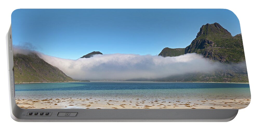 Low Portable Battery Charger featuring the photograph Low Clouds above Boosen by Aivar Mikko