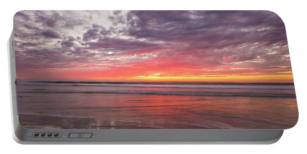 Delmar Portable Battery Charger featuring the photograph Low Tide Del-Mar Beach img 3 by Bruce Pritchett