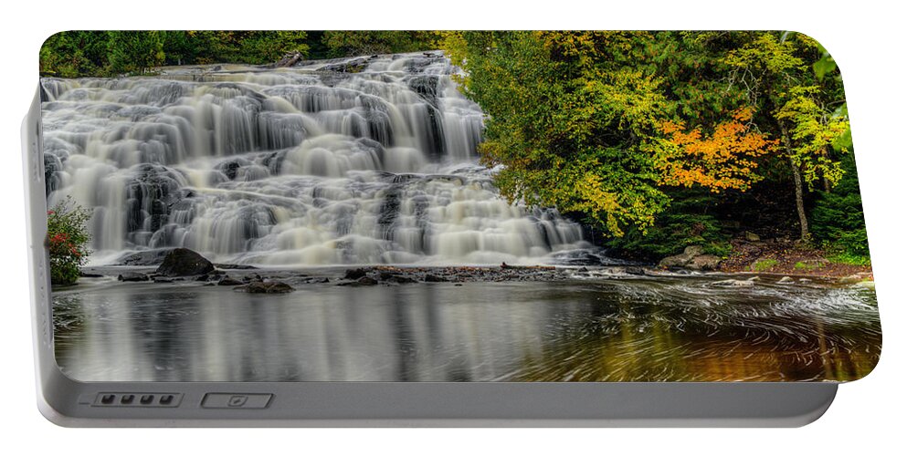 Water Falls Portable Battery Charger featuring the photograph Lower Bond Falls by John Roach
