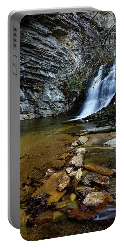 Danbury Portable Battery Charger featuring the photograph Lower Cascades by Michael Scott