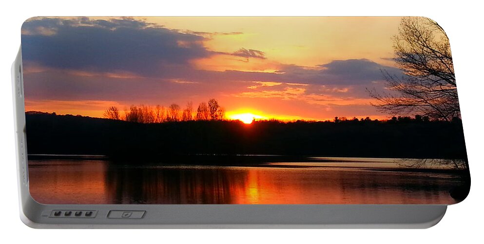 Sunset Portable Battery Charger featuring the photograph Lullaby by Dani McEvoy