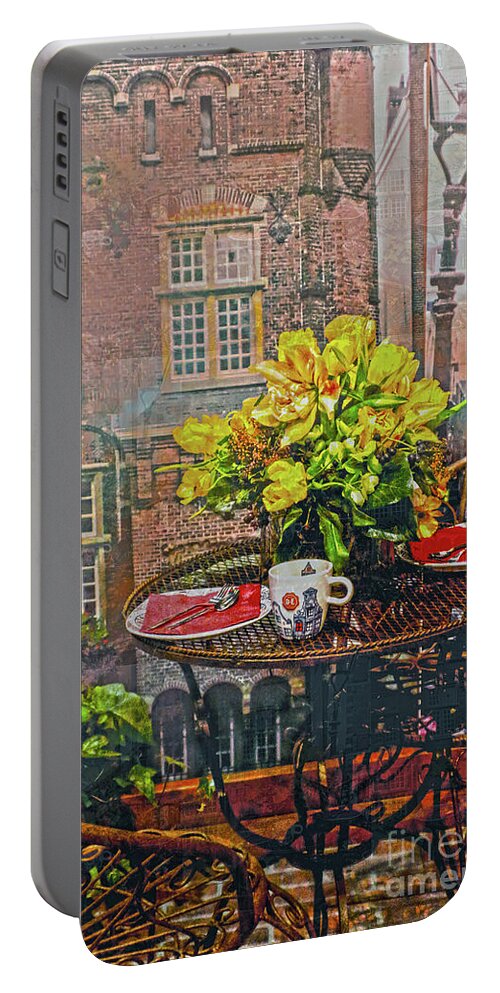 Dutch Portable Battery Charger featuring the photograph Lunch for Two by Sandy Moulder