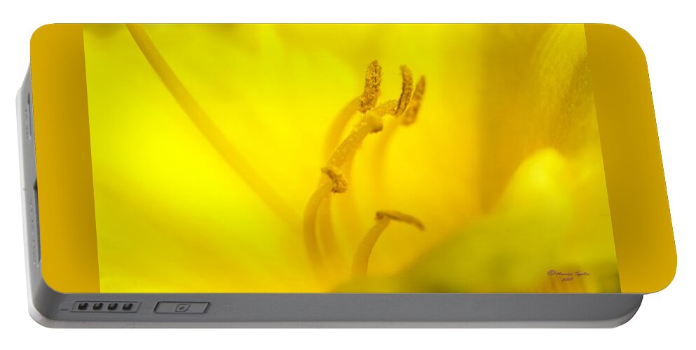 Tyellow Portable Battery Charger featuring the photograph Luscious Yellow by Marvin Spates