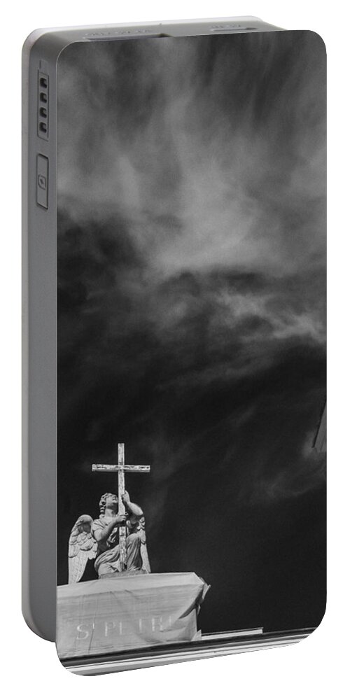 Russian Artists New Wave Portable Battery Charger featuring the photograph Lutheran Church of Peter amd Paul in St. Petersburg by Dmitry Soloviev