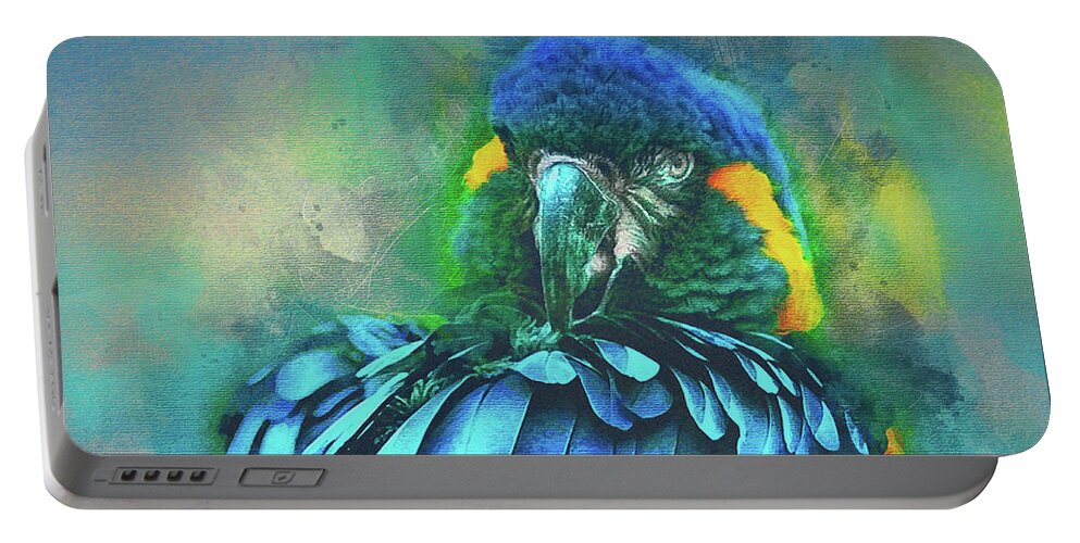 Macaw Portable Battery Charger featuring the photograph Macaw Magic by Brian Tarr