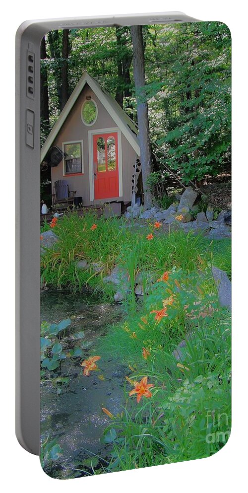Garden Portable Battery Charger featuring the photograph Magic Garden by Susan Carella