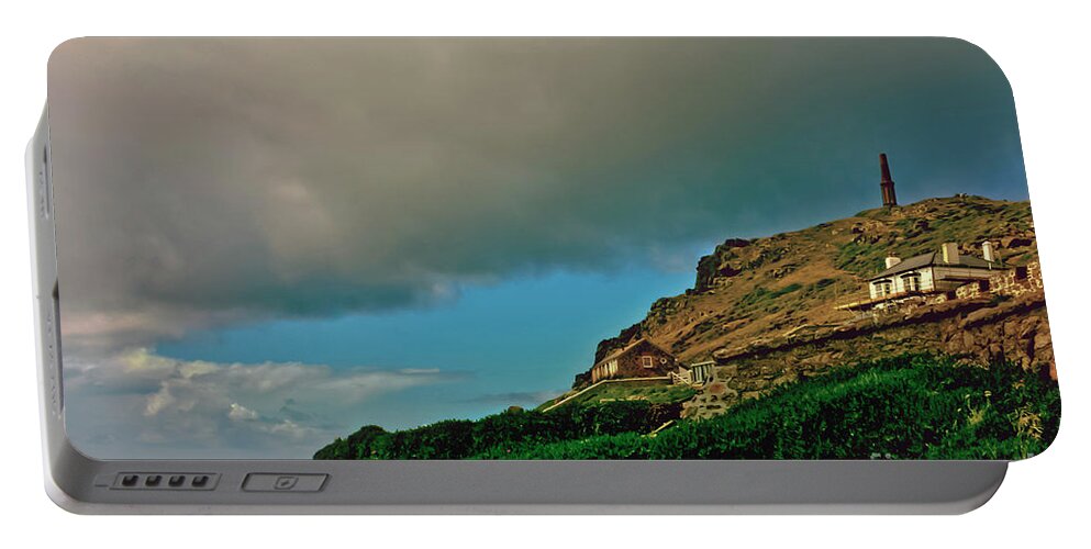 Cape Cornwall Portable Battery Charger featuring the photograph Magical Cape Cornwall by Terri Waters