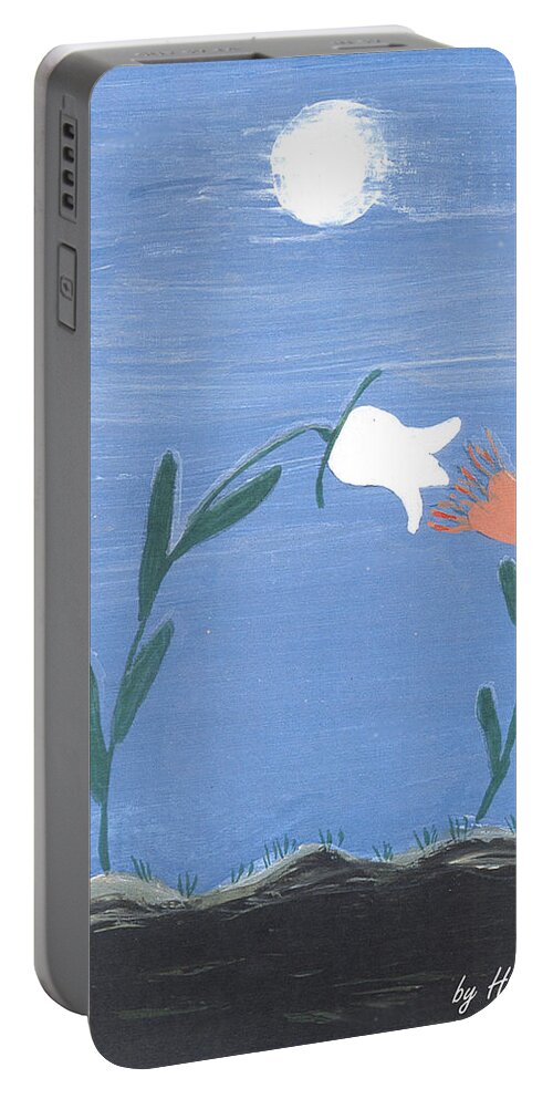 Magnetism Love Portable Battery Charger featuring the painting Magnetism love by Heidi Sieber