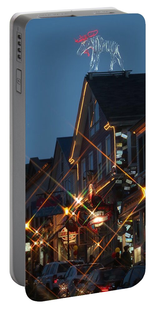 Bar Harbor Portable Battery Charger featuring the photograph Main Street Bar Harbor 2 by Living Color Photography Lorraine Lynch