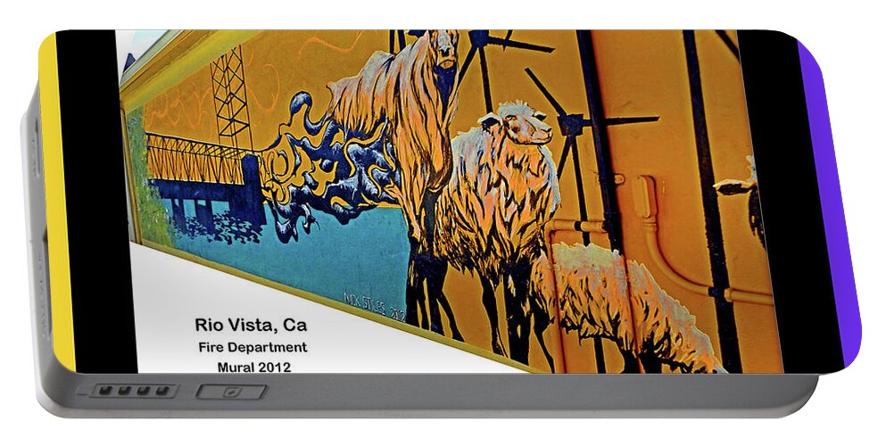 Nick Stiles Portable Battery Charger featuring the digital art Main Street - Nick Stiles by Joseph Coulombe