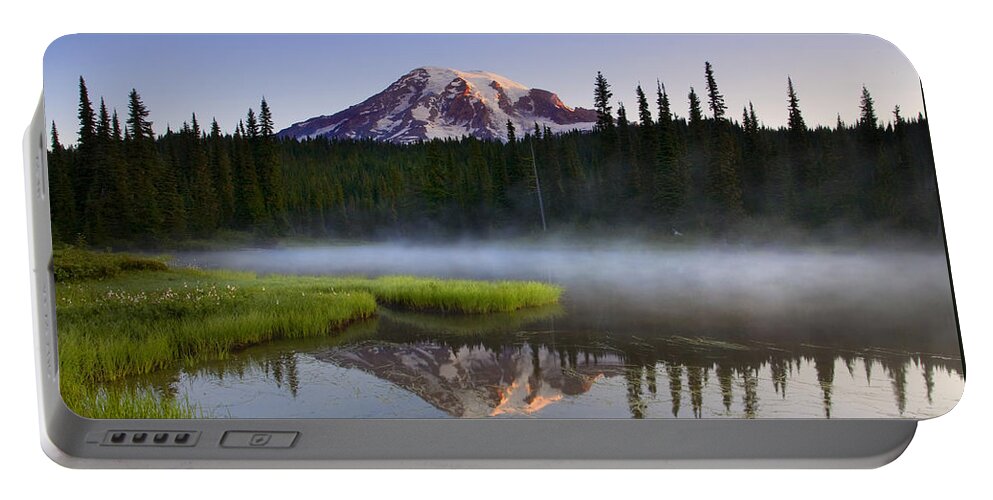 Lake Portable Battery Charger featuring the photograph Majestic Dawn by Michael Dawson