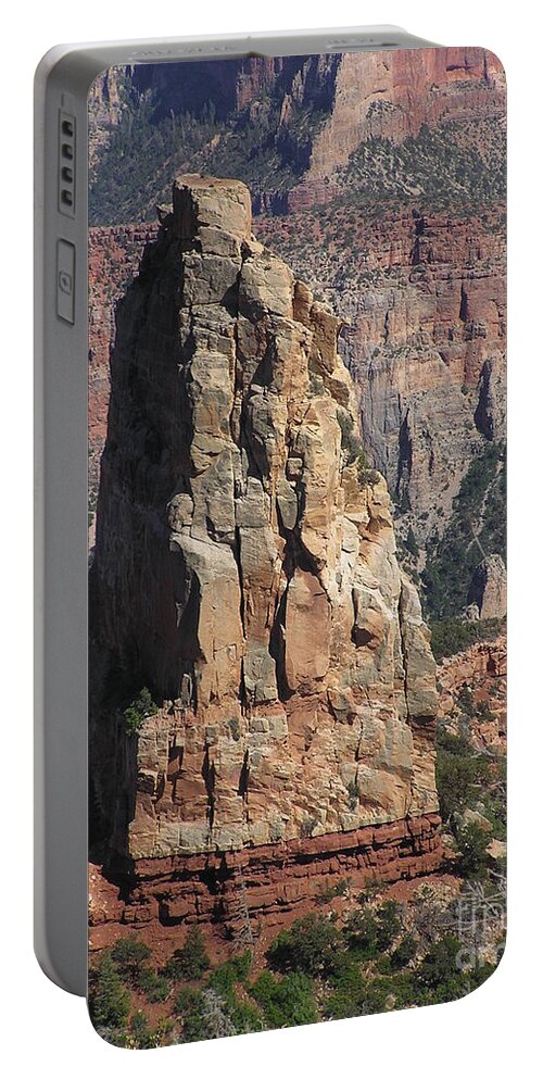 Rock Portable Battery Charger featuring the photograph Majestic by Louise Magno