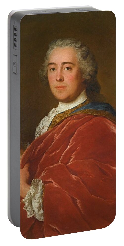 Nattier Portable Battery Charger featuring the painting Male by MotionAge Designs