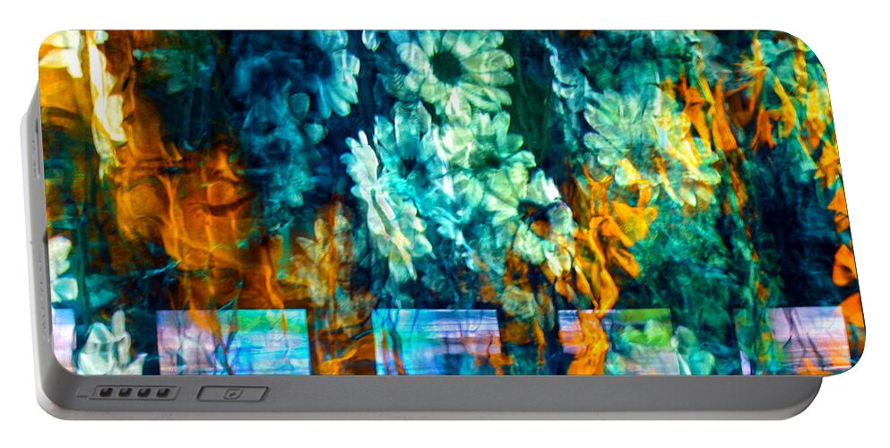 Abstract Portable Battery Charger featuring the photograph Malerische - Picturesque by Linda McRae