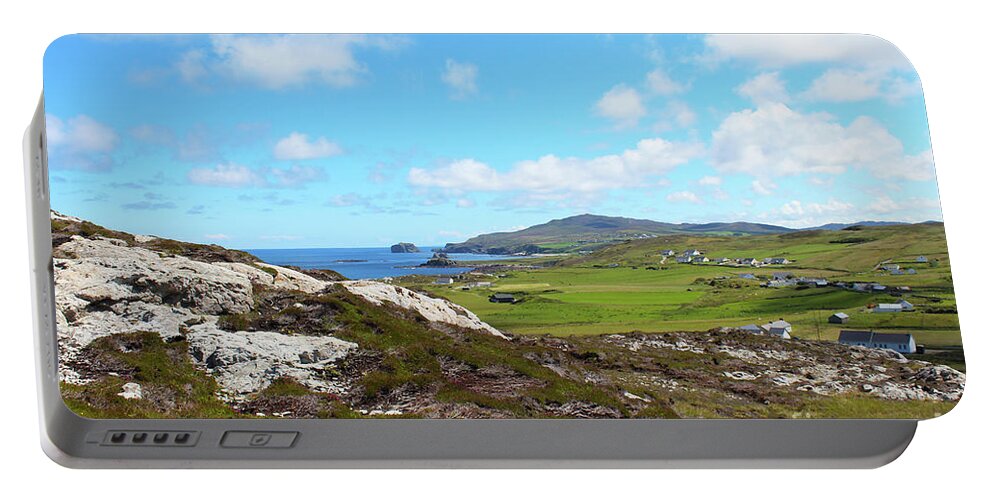 Donegal On Your Wall Portable Battery Charger featuring the photograph Malin Head 2 Donegal Ireland by Eddie Barron