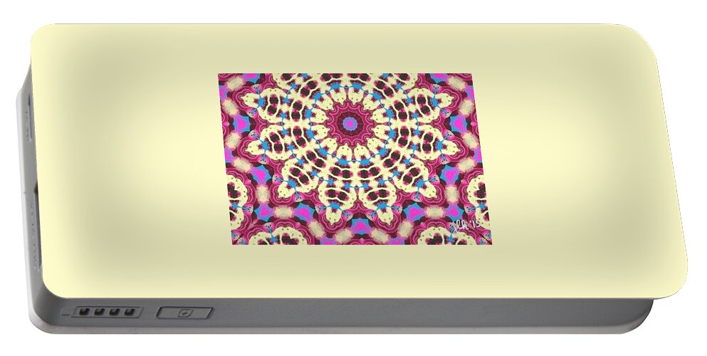 Doily Portable Battery Charger featuring the digital art Mamaw's Doily by Lori Kingston