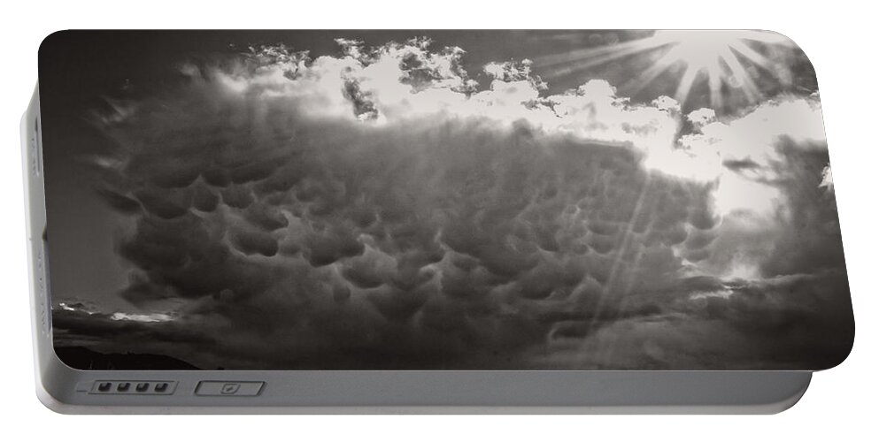 Mammatus Portable Battery Charger featuring the photograph Mammatus Storm Cloud by Mick Anderson