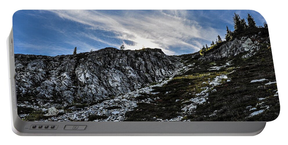 Footpath Portable Battery Charger featuring the photograph Maple Pass Loop Rocks by Pelo Blanco Photo