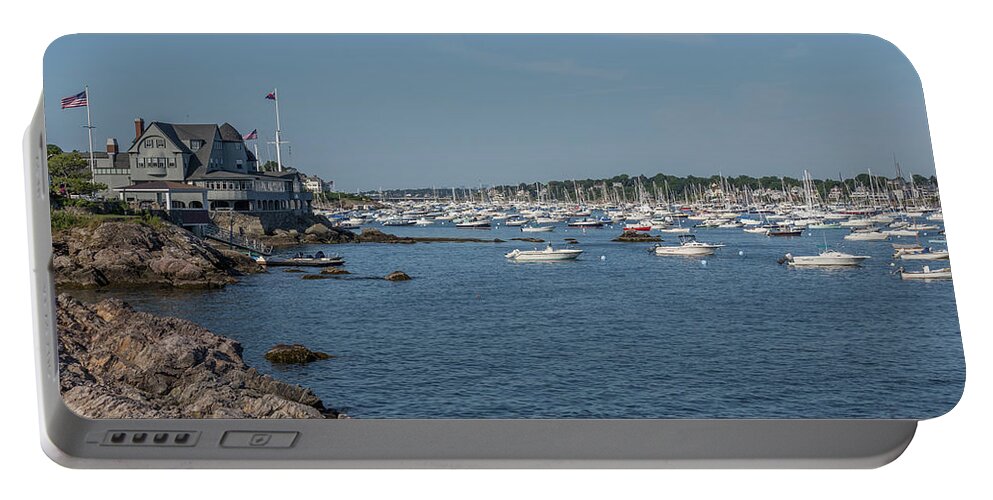 Marblehead Harbor Portable Battery Charger featuring the photograph Marblehead Harbor by Brian MacLean