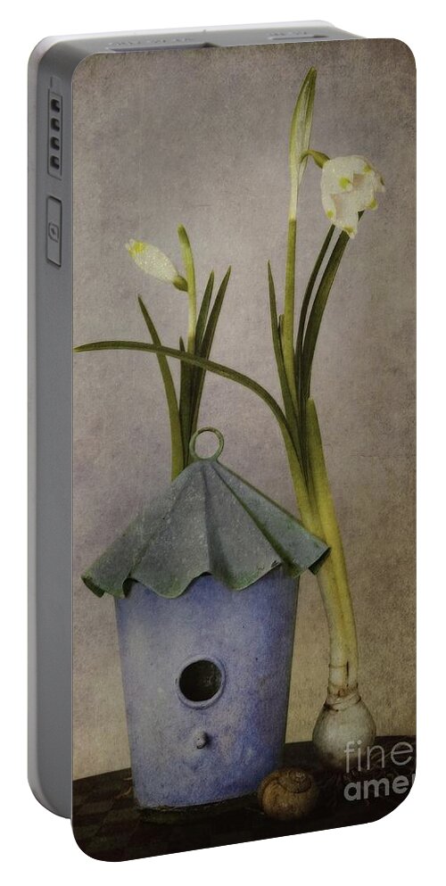 Still Life Portable Battery Charger featuring the photograph March by Priska Wettstein
