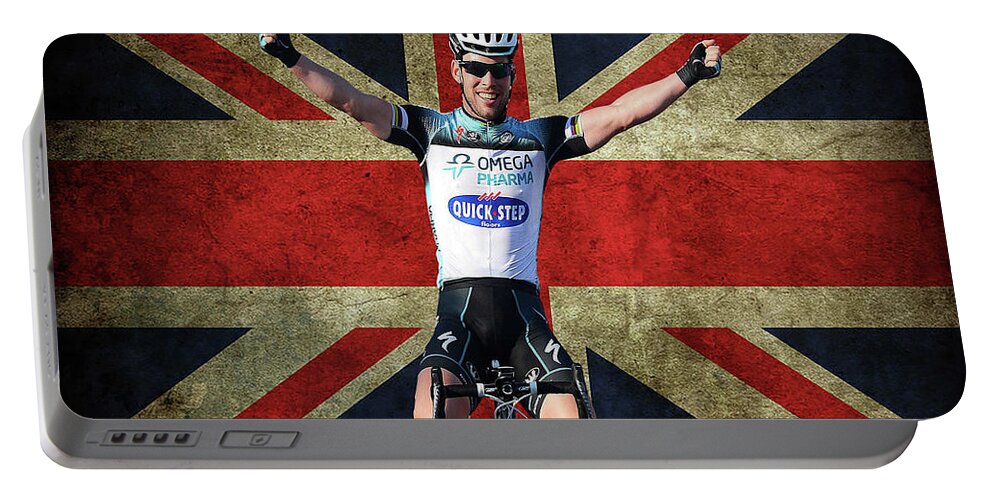 Mark Cavendish Portable Battery Charger featuring the photograph Mark Cavendish 1 by Smart Aviation