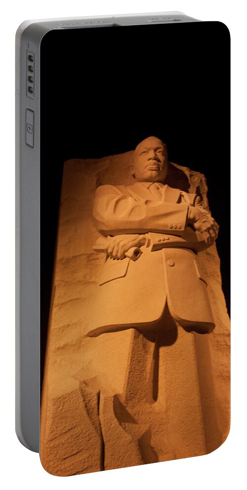 Martin Luther King Jr. Memorial Portable Battery Charger featuring the photograph Martin Luther King Jr. by Paul Mangold