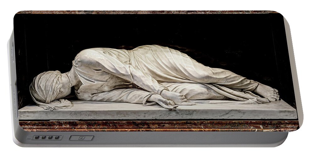 Saint Cecilia Portable Battery Charger featuring the photograph Martyrdom of Saint Cecilia by Maderno by Weston Westmoreland