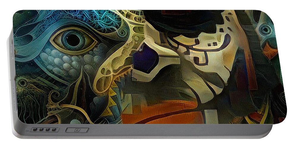 Painting Portable Battery Charger featuring the digital art Masquerade by Bruce Rolff