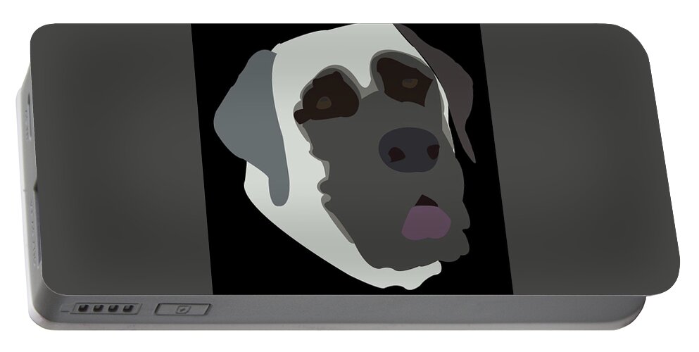 Mastiff Portable Battery Charger featuring the digital art Mastiff by Caroline Elgin