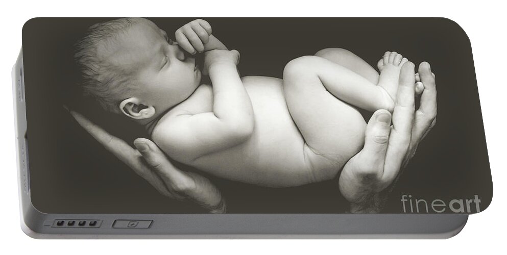 Cheryl Baxter Photography Portable Battery Charger featuring the photograph Matte Baby Art by Cheryl Baxter