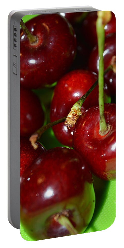 Dessert Portable Battery Charger featuring the photograph Matter of Taste by Felicia Tica