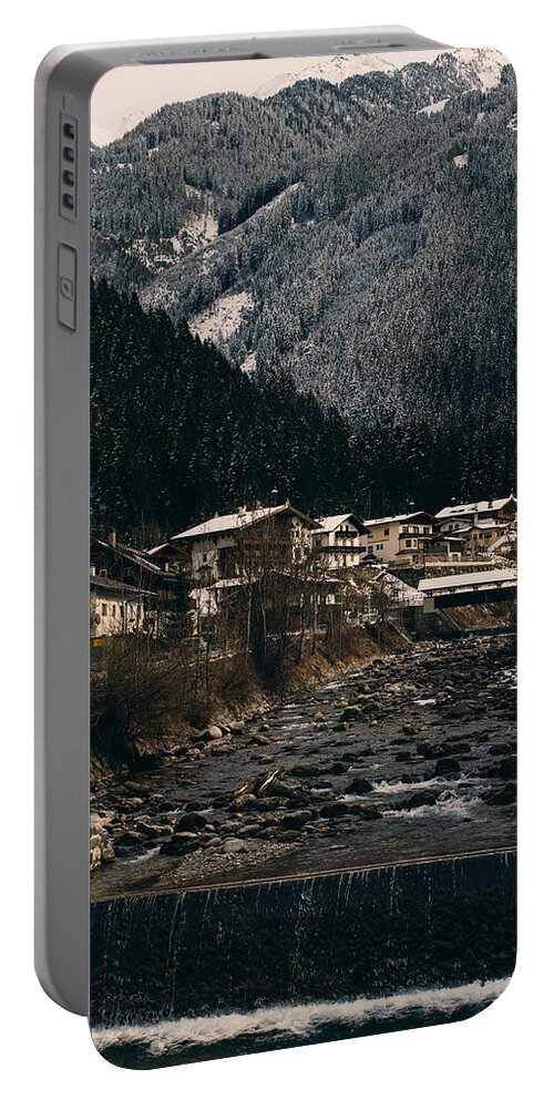 Winter Portable Battery Charger featuring the photograph Mayrhofen Austria by Pati Photography