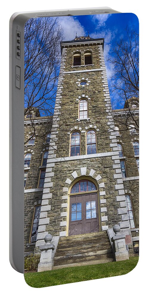 Mcgraw Hall Portable Battery Charger featuring the photograph McGraw Hall - Cornell University by Stephen Stookey