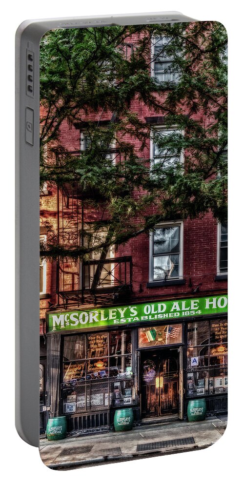 Mcsorley's Old Ale House Portable Battery Charger featuring the photograph McSorley's Old Ale House NYC by Susan Candelario