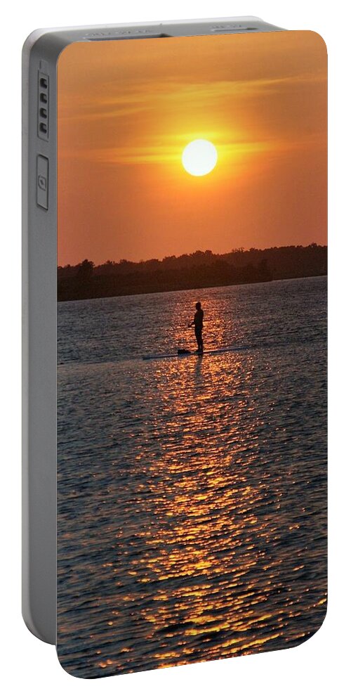 Myself Portable Battery Charger featuring the photograph Me Time by John Glass