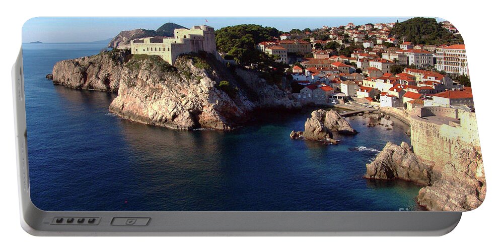 Dubrovnik Portable Battery Charger featuring the photograph Medieval Fortresses Lovrijenac And Bokar Dubrovnik by Jasna Dragun