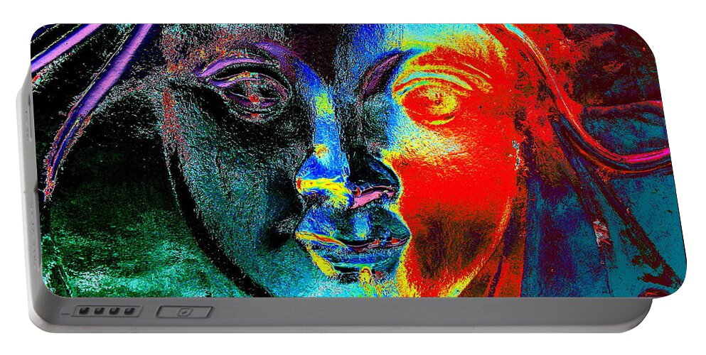 Medusa Portable Battery Charger featuring the photograph Medusa Migraine by Larry Beat
