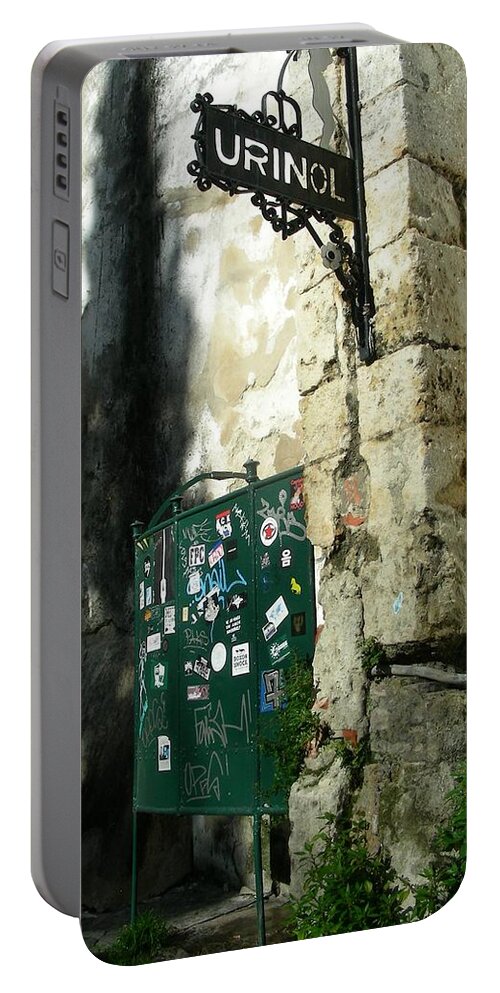 Men's Room Portable Battery Charger featuring the photograph Men's Room by Jean Wolfrum