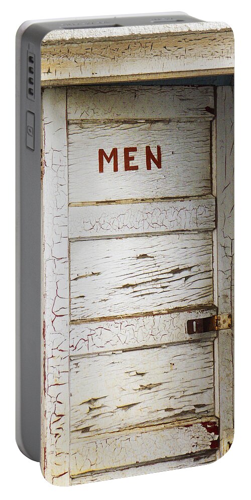 Men's Room Portable Battery Charger featuring the photograph Men's Room by Marilyn Hunt