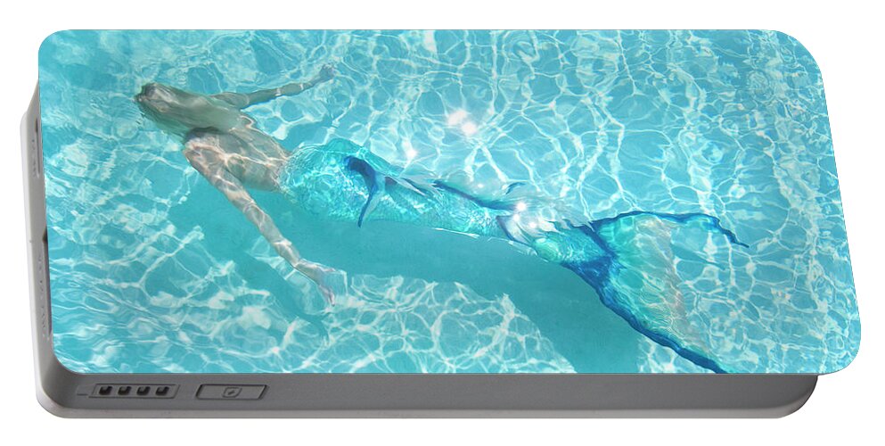 Mermaid Portable Battery Charger featuring the photograph Mermaid glide by Steve Williams