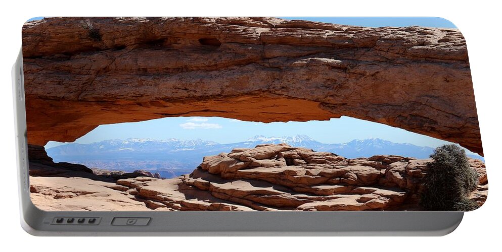 Canyonlands National Park Portable Battery Charger featuring the photograph Mesa Arch by Christy Pooschke