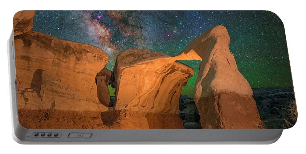 Astronomy Portable Battery Charger featuring the photograph Metate Arch by Ralf Rohner